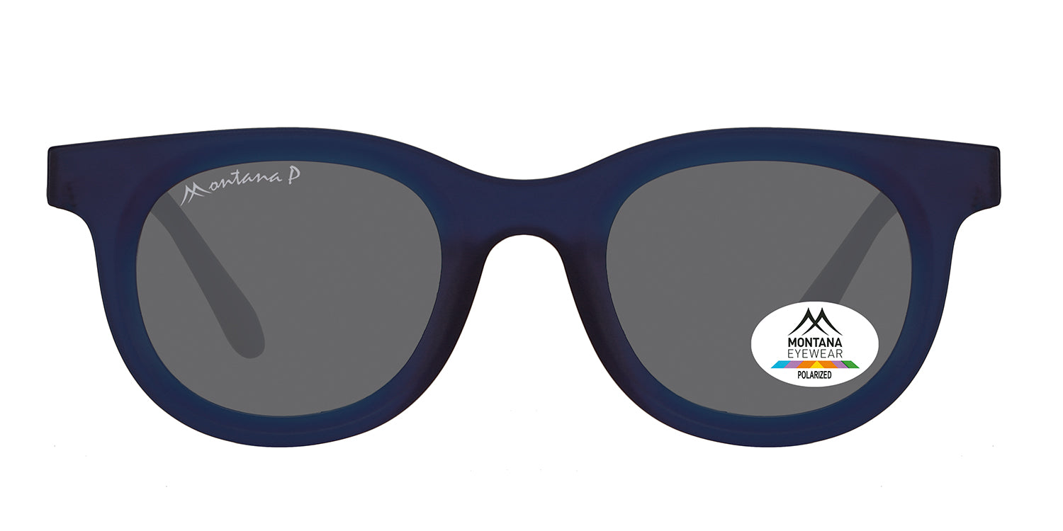 matt dark blue - smoke lenses