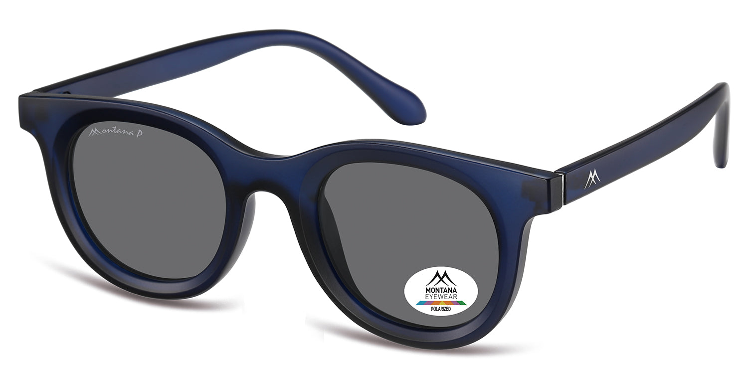 Bayport matt dark blue - smoke lenses