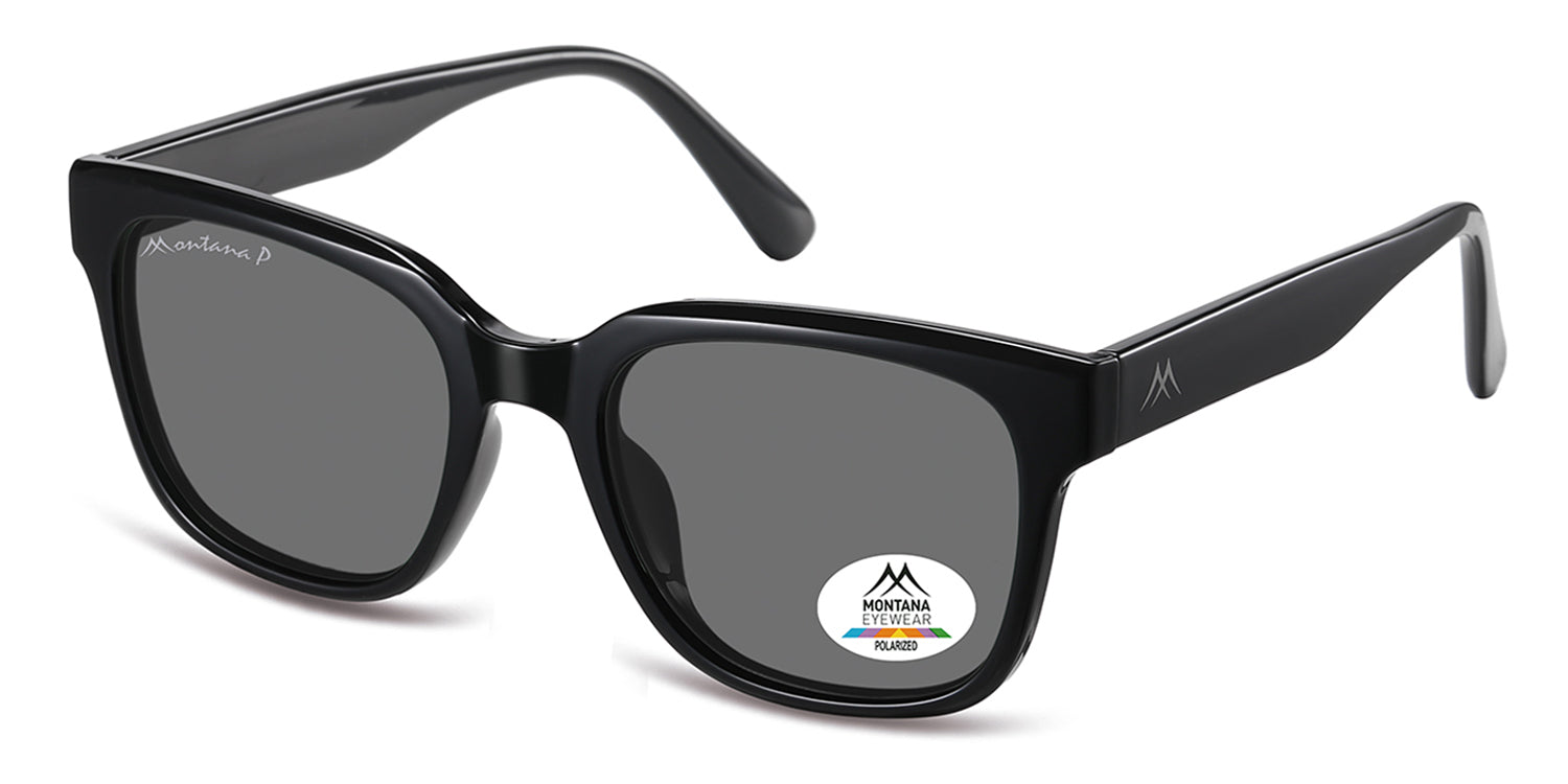 Biarritz shiny black - smoke lenses