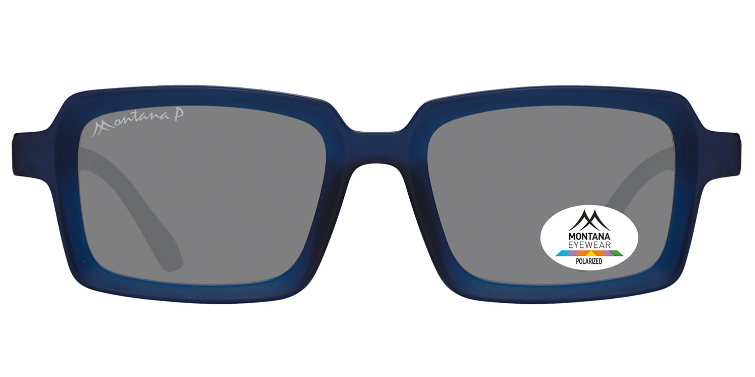 matt dark blue - smoked lenses