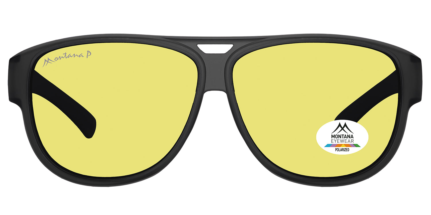 matt black - yellow lenses