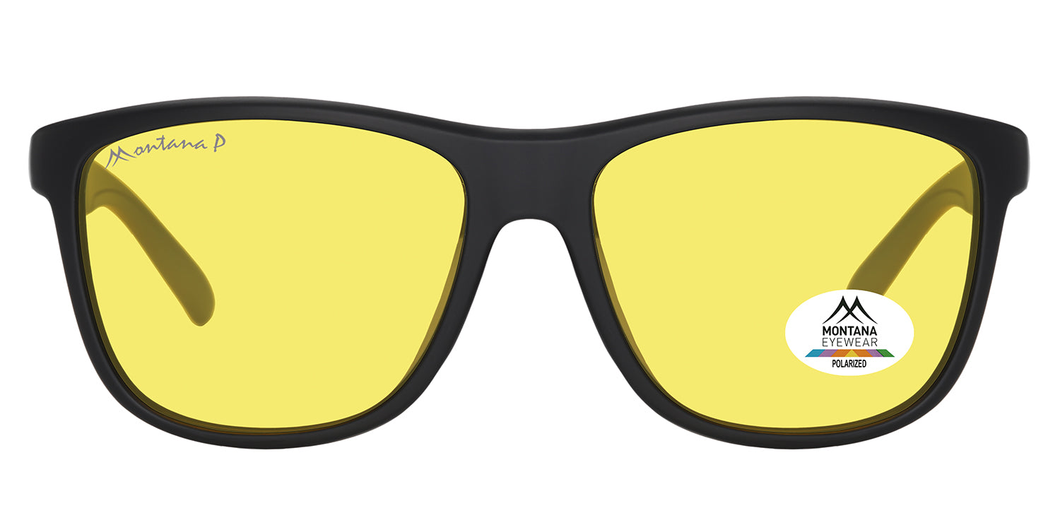 matt black - yellow lenses