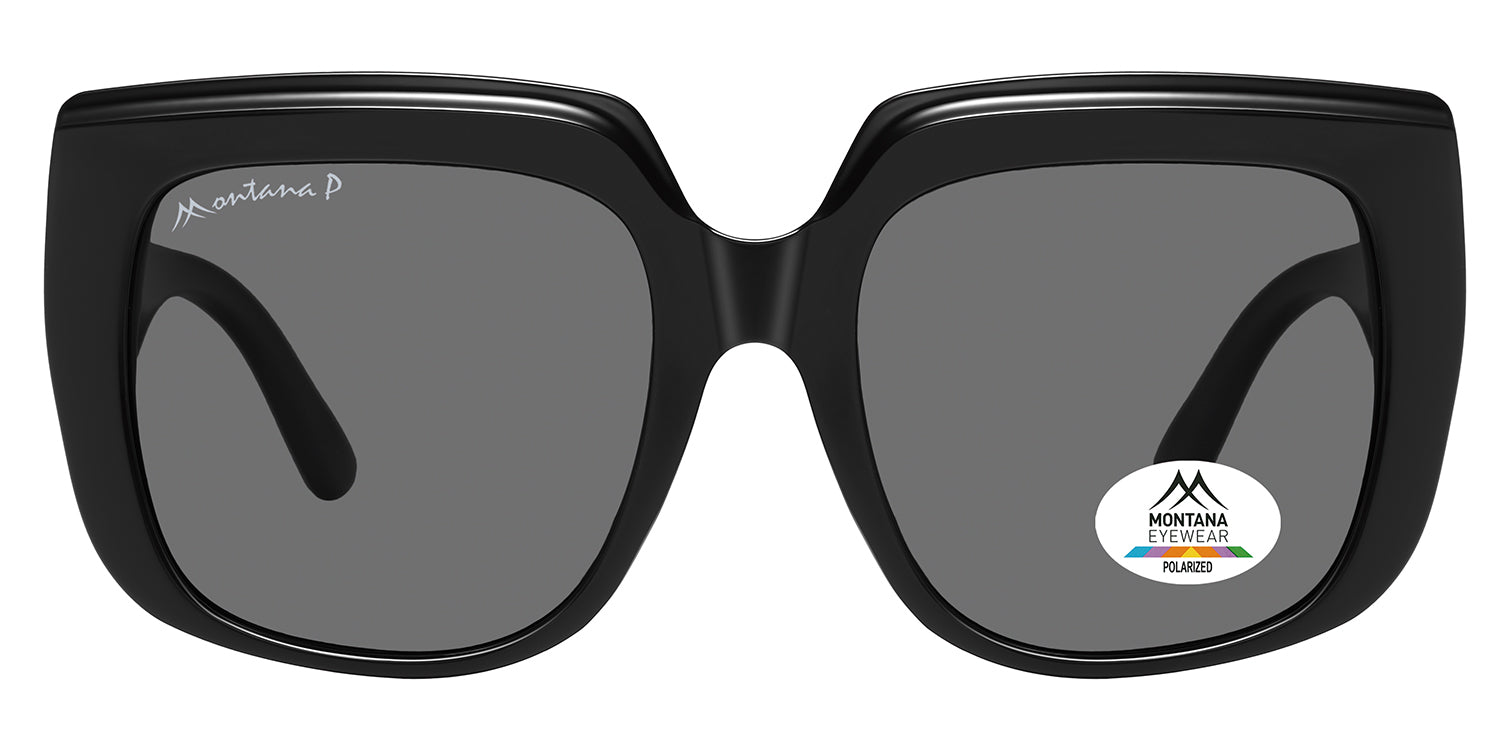 shiny black - smoke lenses