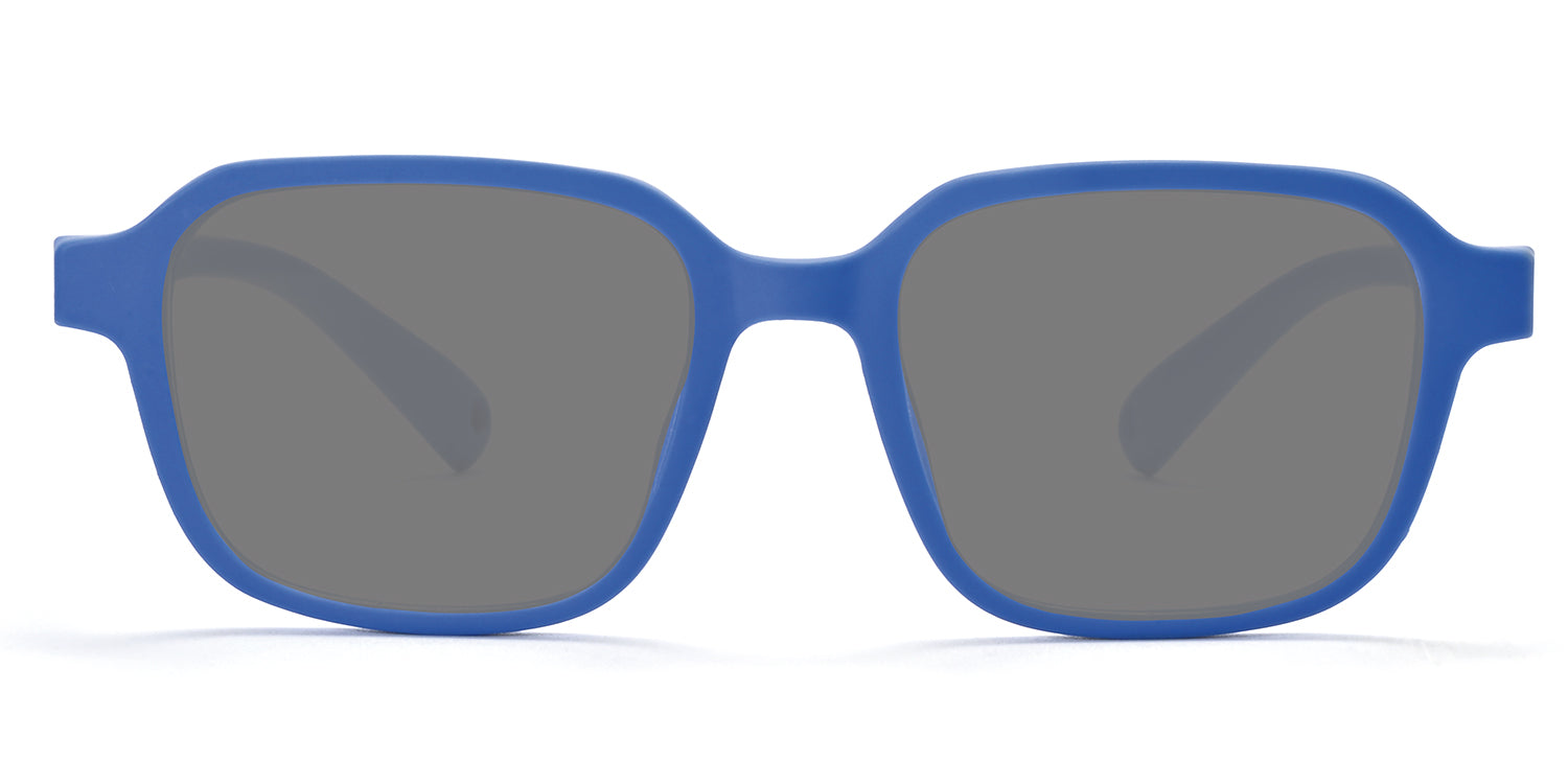 matt dark blue - smoke lenses