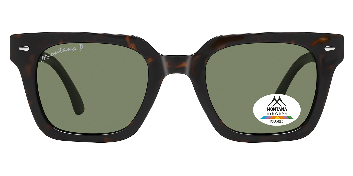 shiny dark turtle - green lenses