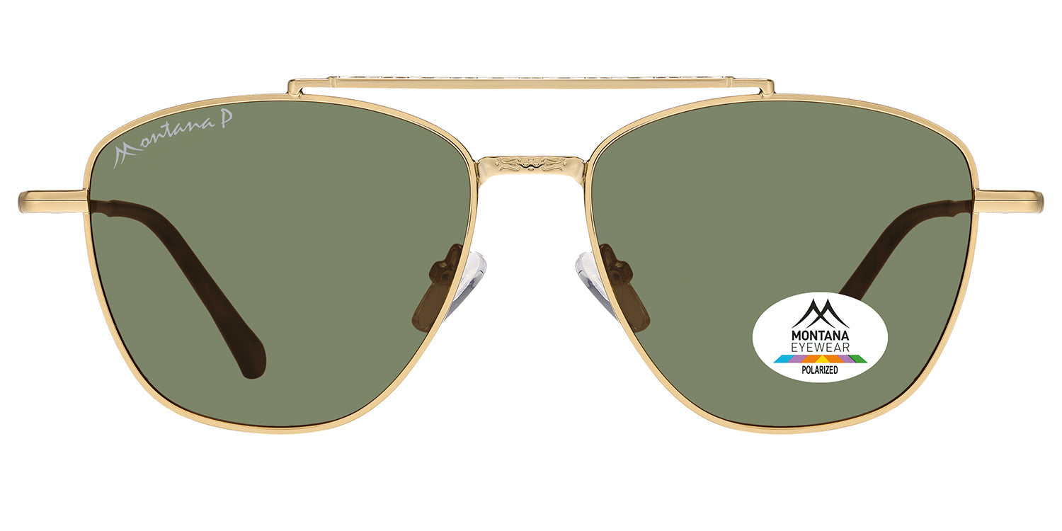 shiny gold - green lenses