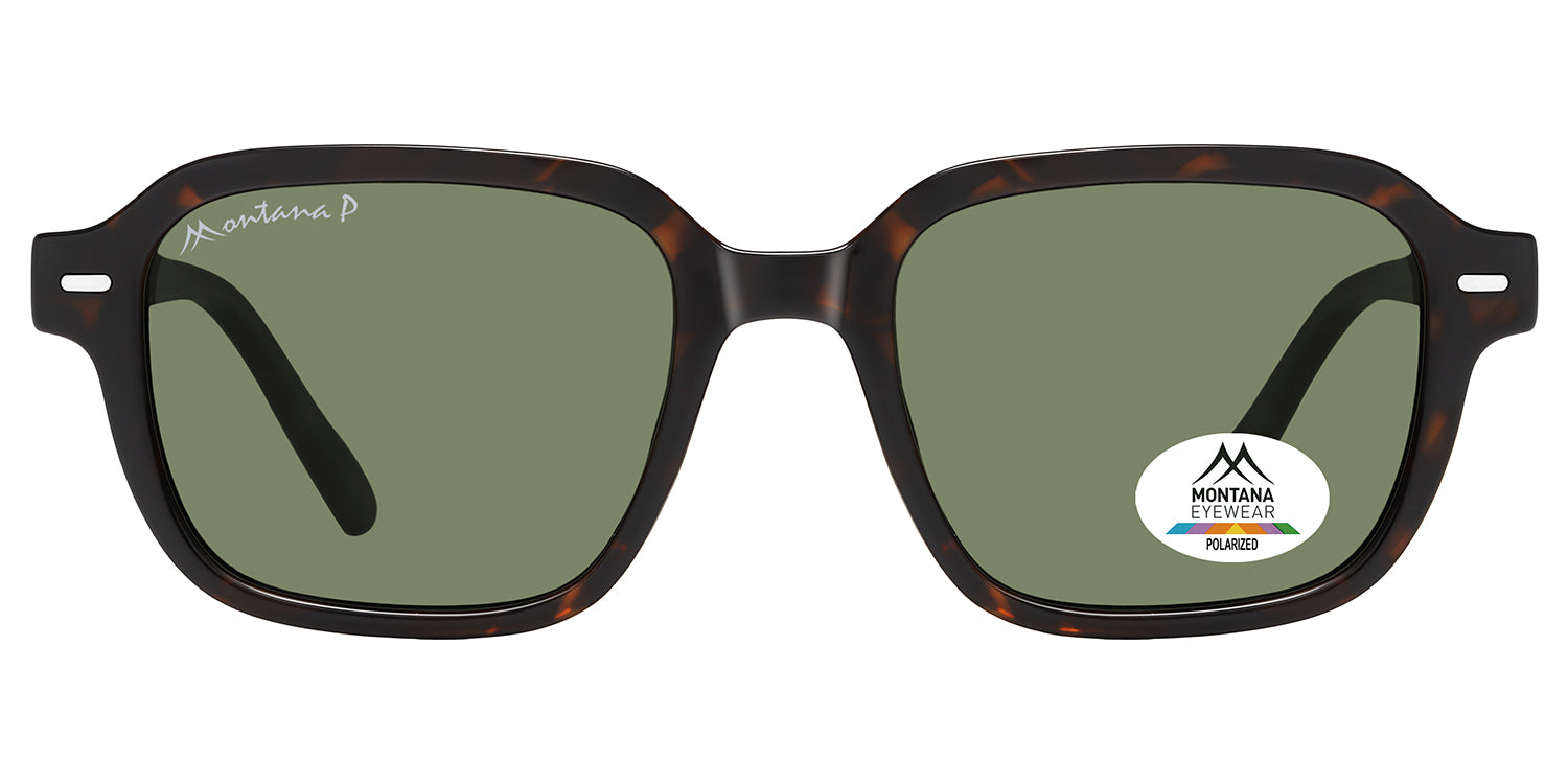 shiny dark turtle - green lenses