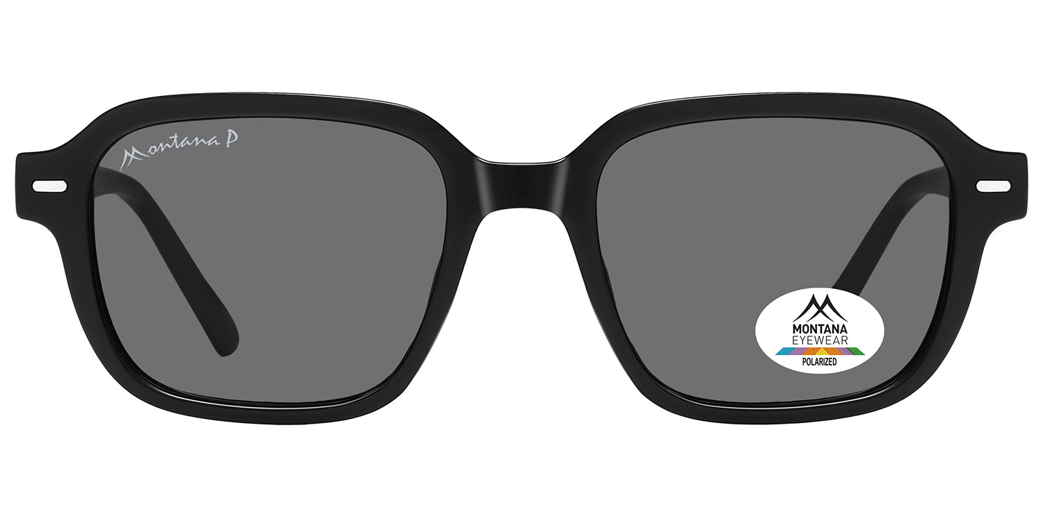 shiny black - smoke lenses