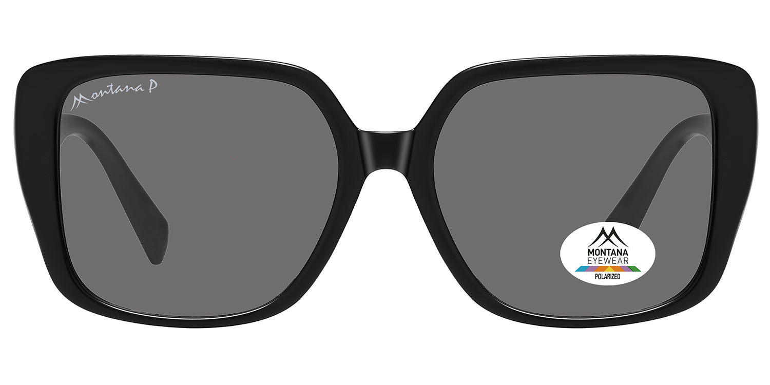 shiny black - smoke lenses