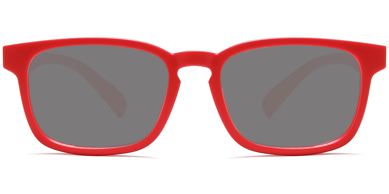matt red - smoke lenses