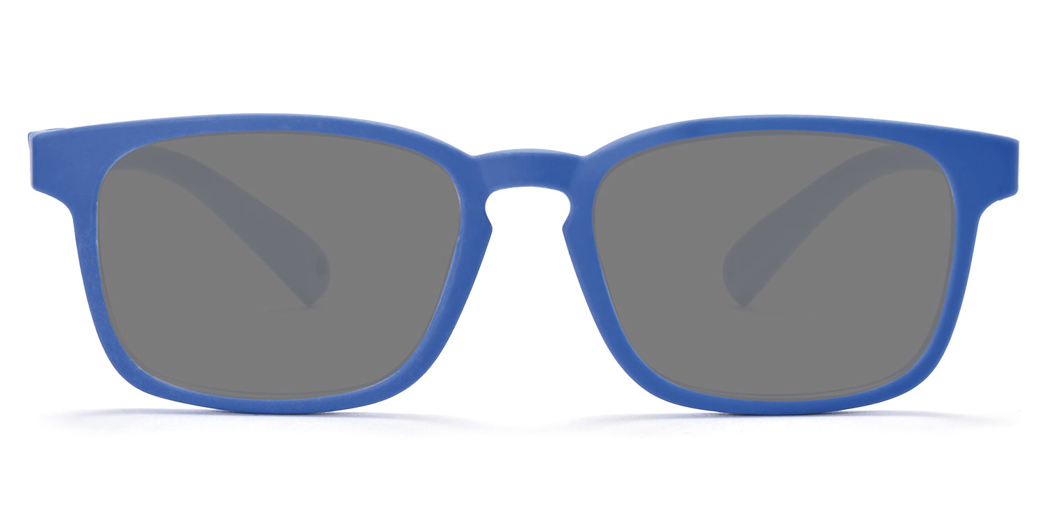 matt dark blue - smoke lenses